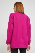 Піджак Noisy May колір рожевий однобортний однотонна