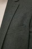 Піджак з домішкою вовни Selected Homme колір зелений