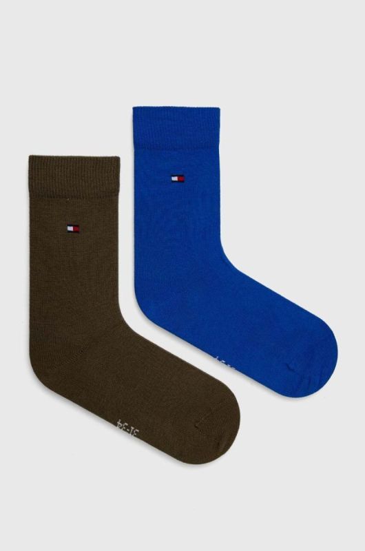 Дитячі шкарпетки Tommy Hilfiger 2-pack колір блакитний (3511155)