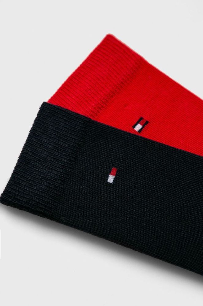 Дитячі шкарпетки Tommy Hilfiger (2-pack) колір червоний фото 2