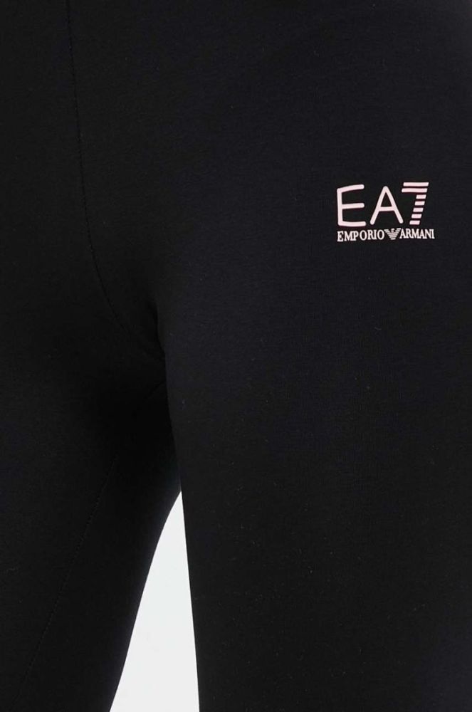 Легінси EA7 Emporio Armani жіночі з принтом колір барвистий фото 4