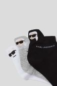 Шкарпетки Karl Lagerfeld 3-pack жіночі колір барвистий (3073038)