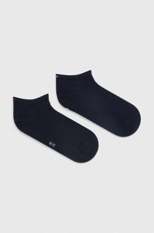 Шкарпетки Tommy Hilfiger 2-pack жіночі колір синій (3250332)