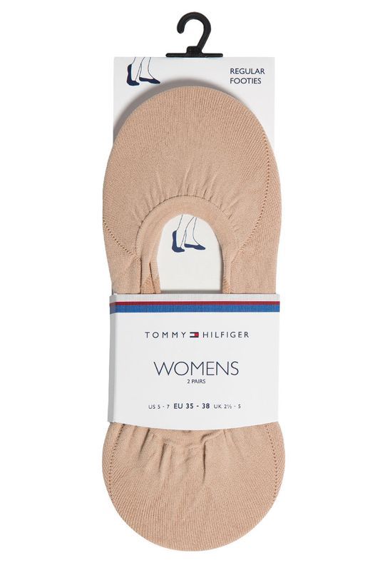 Tommy Hilfiger - Шкарпетки Regular Step (2-Pack) колір бежевий (1163933)