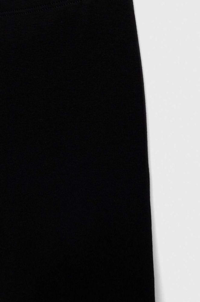 Дитячі легінси United Colors of Benetton колір чорний меланж фото 3