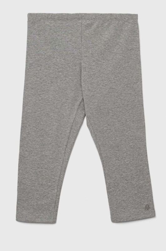 Дитячі легінси United Colors of Benetton колір сірий однотонні (3278352)