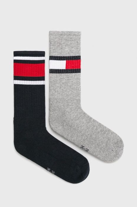Дитячі шкарпетки Tommy Hilfiger (2-pack) колір сірий (1164841) Дитячі шкарпетки Tommy Hilfiger (2-pack) колір сірий (1164841)