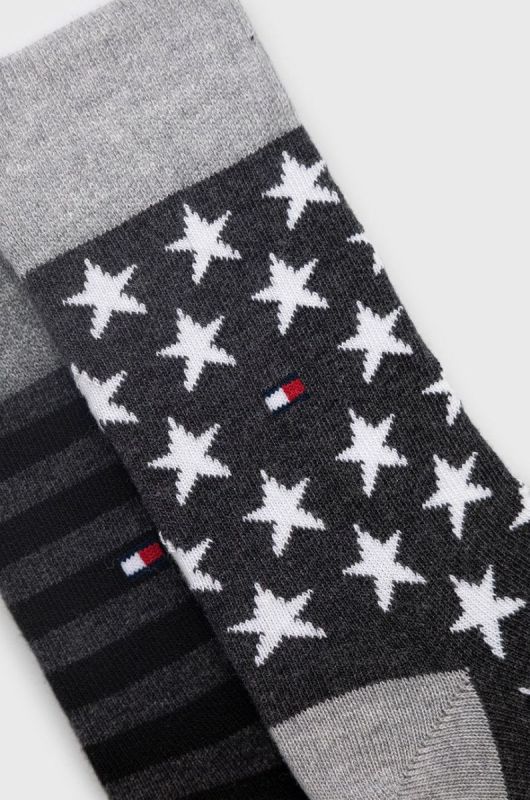 Дитячі шкарпетки Tommy Hilfiger колір чорний фото 2