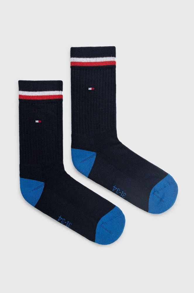 Дитячі шкарпетки Tommy Hilfiger (2-pack) колір синій (1727582)