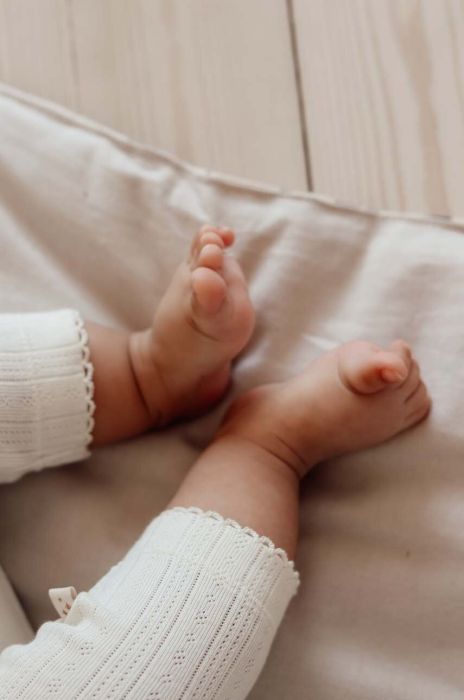 Легінси для немовлят That's mine колір білий однотонні