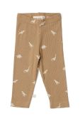 Легінси для немовлят That's mine колір коричневий з принтом