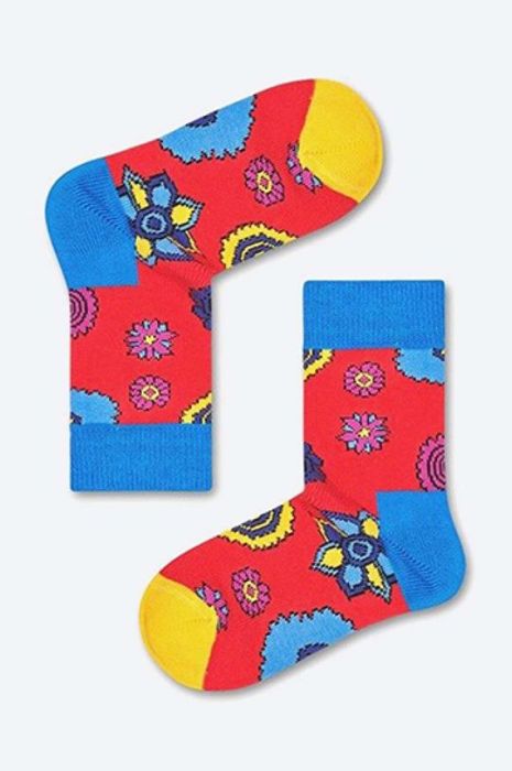 Дитячі шкарпетки Happy Socks x The Beatles 50th Anniversary колір червоний Дитячі шкарпетки Happy Socks x The Beatles 50th Anniversary колір червоний