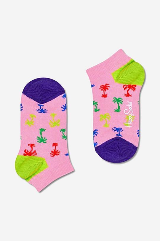 Дитячі шкарпетки Happy Socks Palm Low колір рожевий