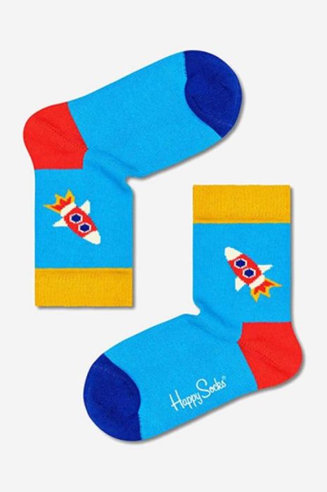 Дитячі шкарпетки Happy Socks Rocket колір блакитний Дитячі шкарпетки Happy Socks Rocket колір блакитний