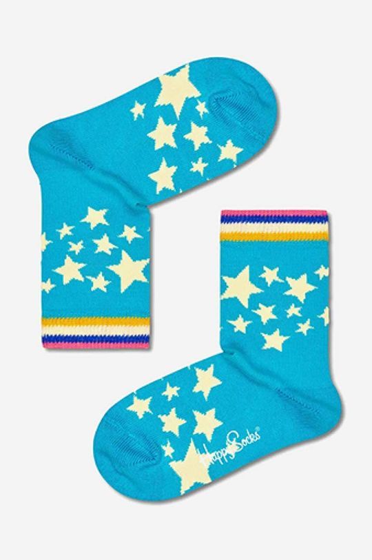 Дитячі шкарпетки Happy Socks Star колір блакитний