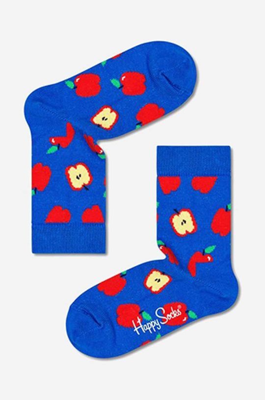 Дитячі шкарпетки Happy Socks Apple колір блакитний