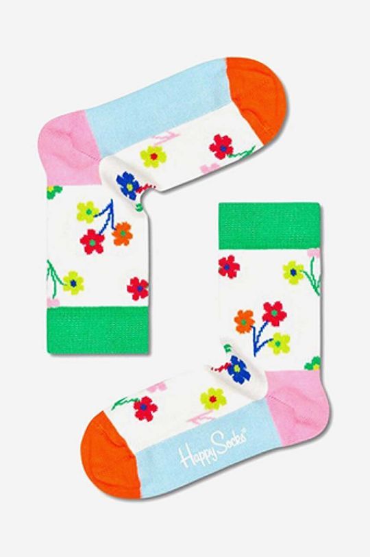 Дитячі шкарпетки Happy Socks Bouquet колір білий