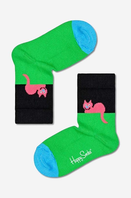 Дитячі шкарпетки Happy Socks Cat колір барвистий