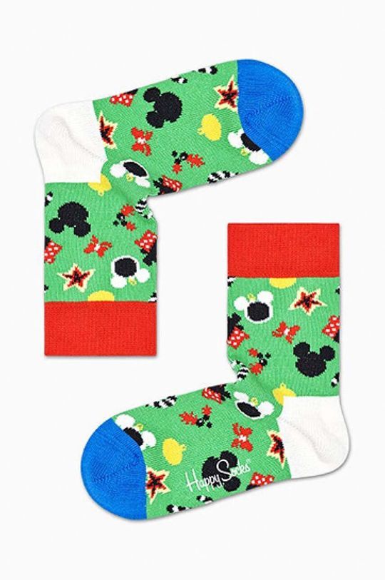 Дитячі шкарпетки Happy Socks x Disney Treemendous колір зелений