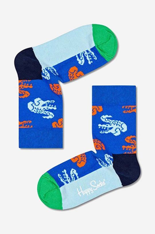 Дитячі шкарпетки Happy Socks Crocodile колір блакитний