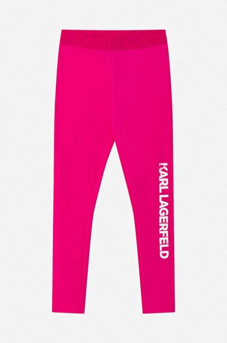 Дитячі легінси Karl Lagerfeld колір рожевий з принтом (3318684)