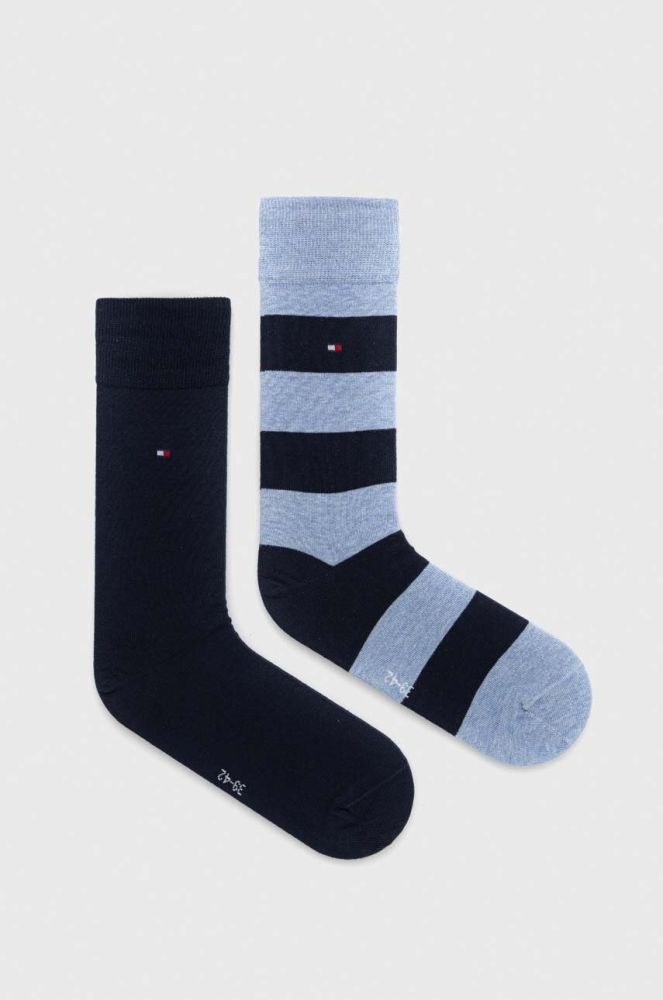 Шкарпетки Tommy Hilfiger 2-pack чоловічі колір блакитний (2999109)