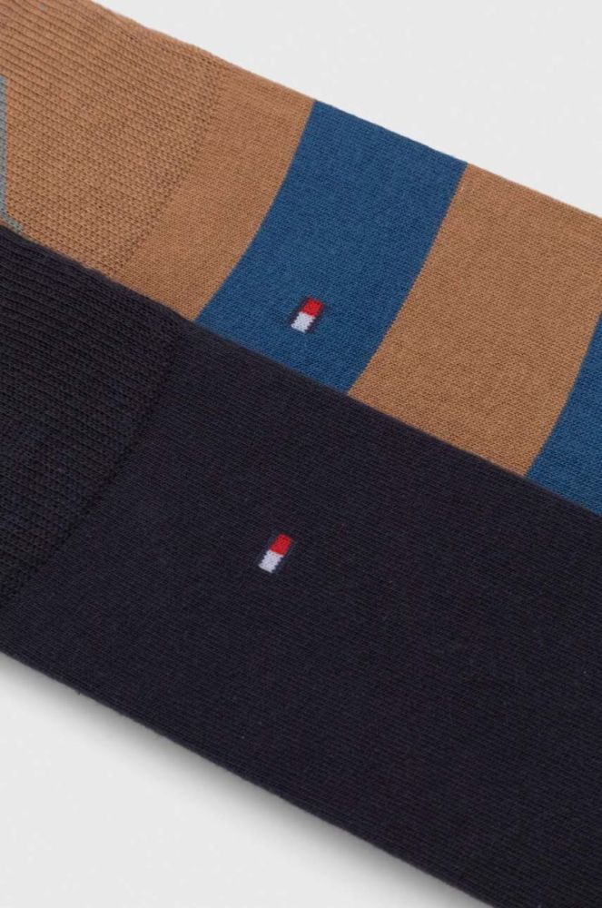 Шкарпетки Tommy Hilfiger 2-pack чоловічі колір коричневий (3511166) фото 2
