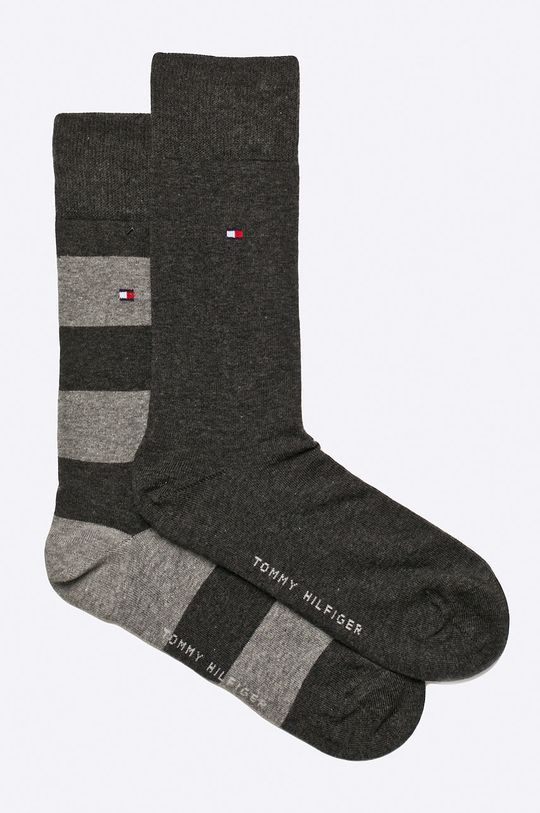 Tommy Hilfiger - Шкарпетки Rugby (2-pack) колір сірий (1164421)