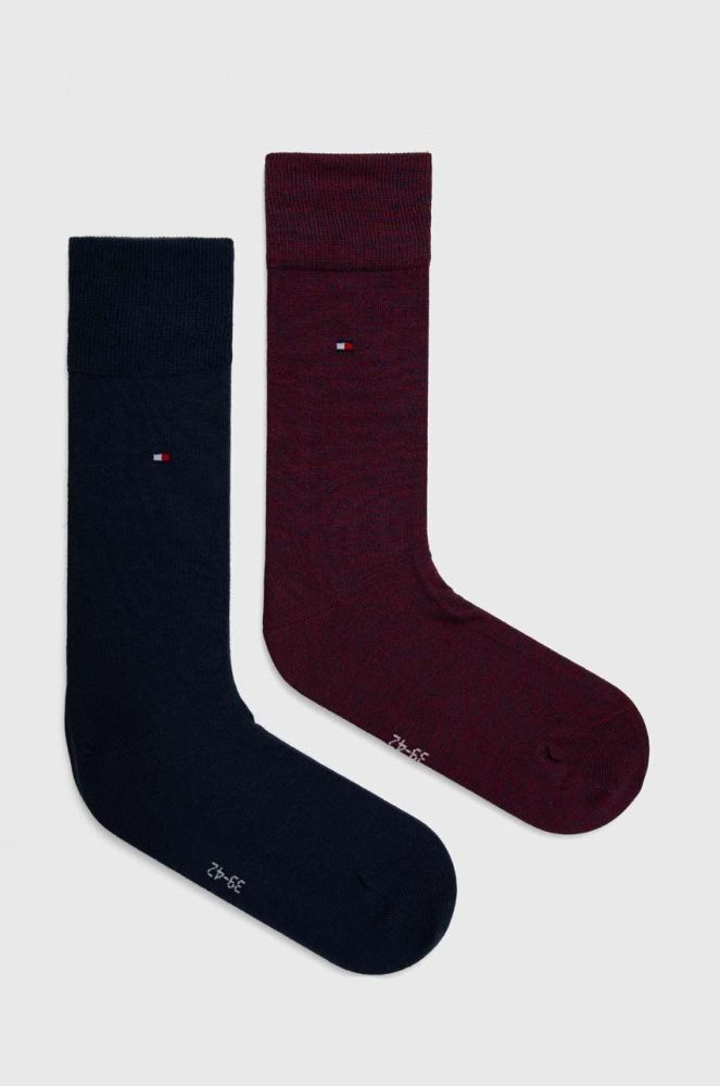 Шкарпетки Tommy Hilfiger 2-pack чоловічі колір синій (3511168)