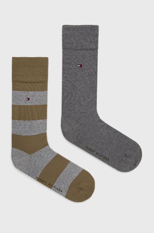 Шкарпетки Tommy Hilfiger (2-pack) чоловічі колір зелений (2104853)
