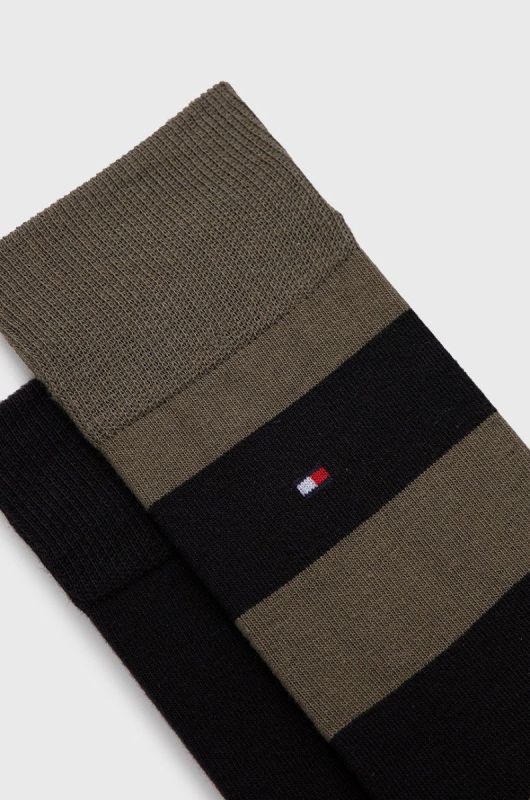 Шкарпетки Tommy Hilfiger (2-pack) чоловічі колір зелений (2636692) фото 2