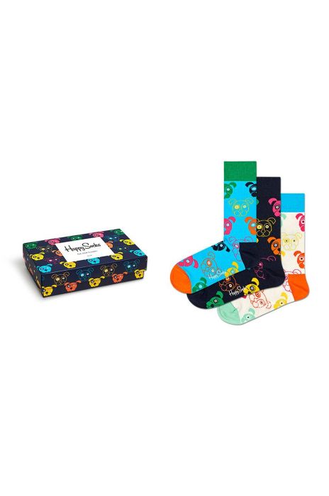 Happy Socks - Шкарпетки Mixed Dog Gift Set (3-pack) колір барвистий Happy Socks - Шкарпетки Mixed Dog Gift Set (3-pack) колір барвистий