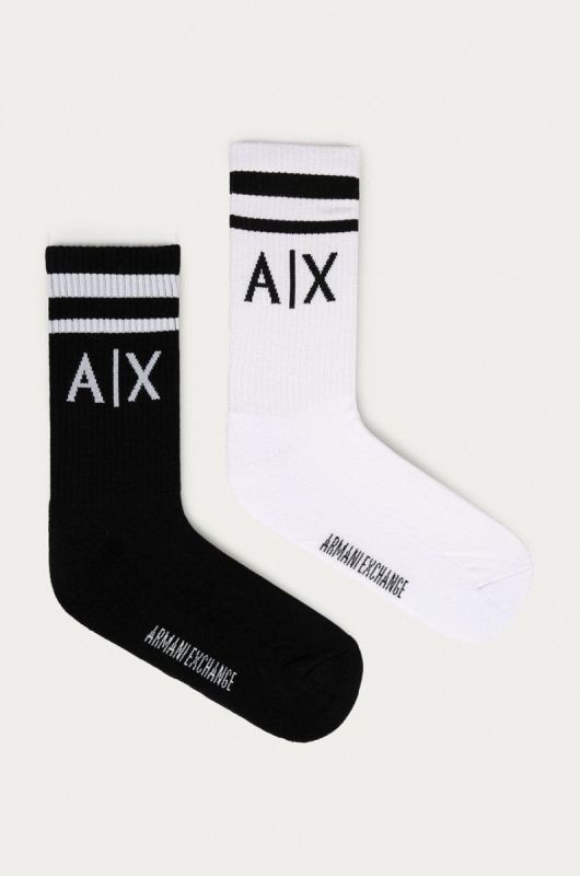 Armani Exchange - Шкарпетки (2-pack) колір барвистий