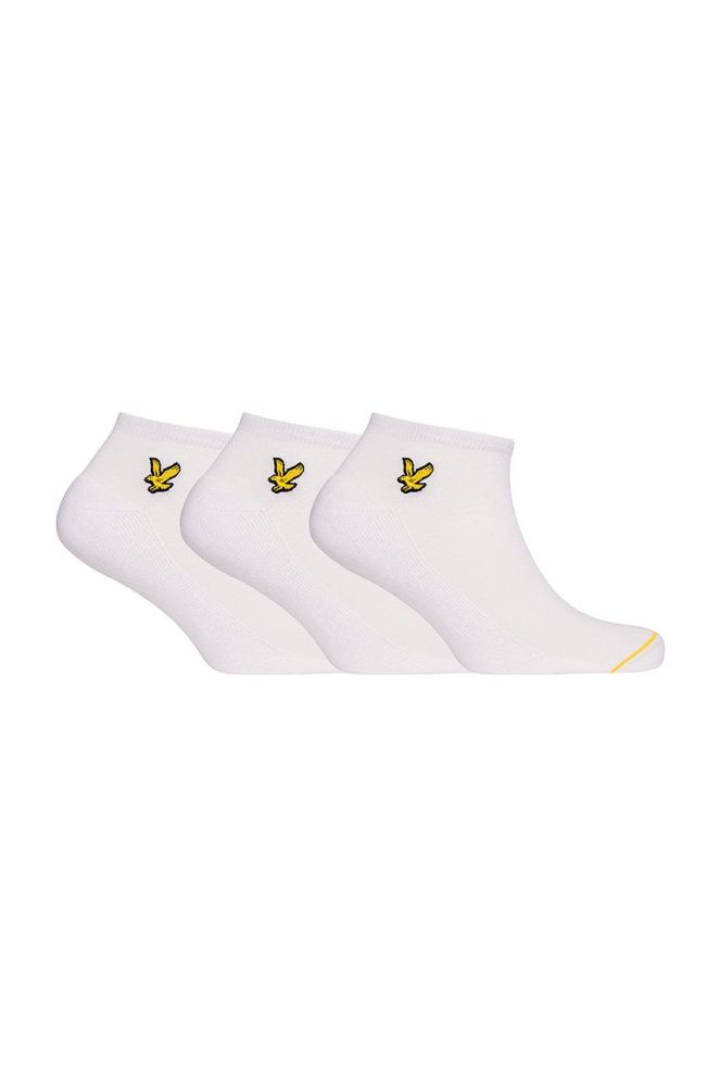 Lyle & Scott - Шкарпетки ROSS (3-pack) колір білий