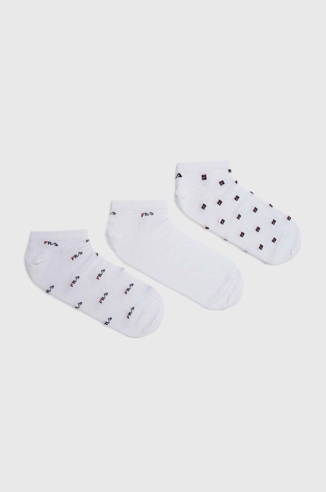 Шкарпетки Fila 3-pack чоловічі колір білий