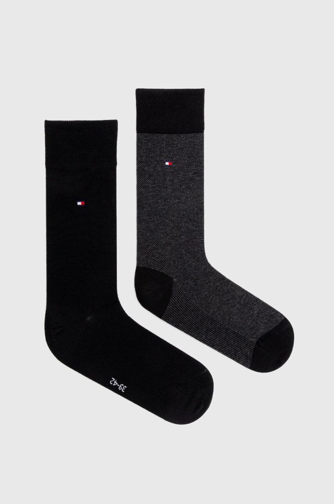 Шкарпетки Tommy Hilfiger 2-pack чоловічі колір чорний (3640703)
