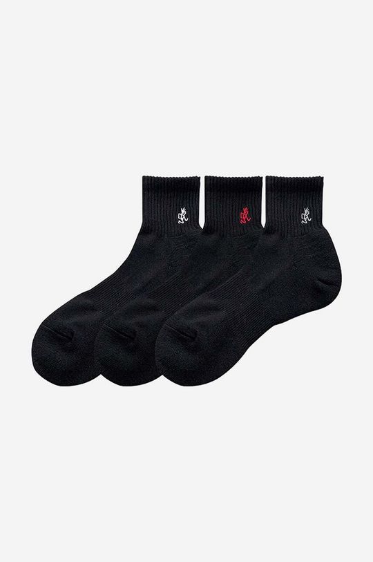 Шкарпетки Gramicci 3-pack Basic Short Socks чоловічі колір чорний SX.M03-black