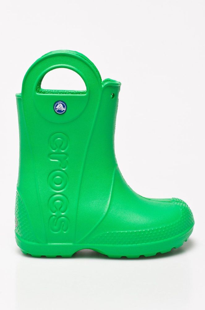 Crocs - Гумові чоботи колір зелений
