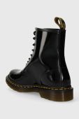 Шкіряні черевики Dr. Martens 1460 жіночі колір чорний на плоскому ходу 11821011-black