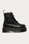 Шкіряні черевики Dr. Martens 25637001 Jadon Fl жіночі колір чорний на платформі утеплене Шкіряні черевики Dr. Martens 25637001 Jadon Fl жіночі колір чорний на платформі утеплене