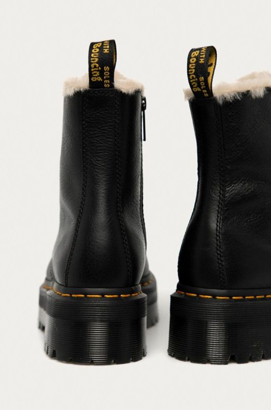 Шкіряні черевики Dr. Martens 25637001 Jadon Fl Jadon Fur Lined колір чорний фото 3