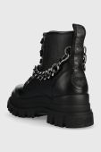 Черевики Buffalo Aspha Chain жіночі колір чорний на платформі