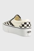 Кеди Vans Slip-on жіночі колір бежевий VN0A7Q5RTYQ1-BLKWH