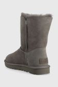 Замшеві чоботи UGG Bailey Button колір сірий