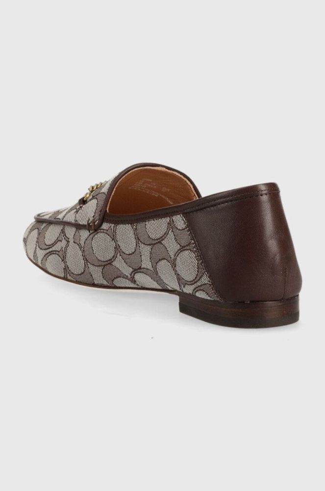 Мокасини Coach Hanna Textured Jacquard Hanna жіночі колір коричневий на плоскому ходу CC888 фото 3
