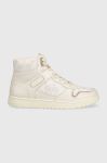 Кросівки Coach Cd304 Hi Top Coated Canvas колір бежевий CD304 Кросівки Coach Cd304 Hi Top Coated Canvas колір бежевий CD304