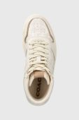 Кросівки Coach Cd304 Hi Top Coated Canvas колір бежевий CD304