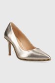 Шкіряні туфлі Coach Cd439 Waverly Metallic Pump колір золотий CD439