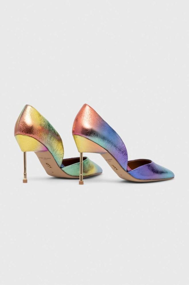 Шкіряні туфлі Kurt Geiger London Bond 90 7428769109 колір барвистий фото 3