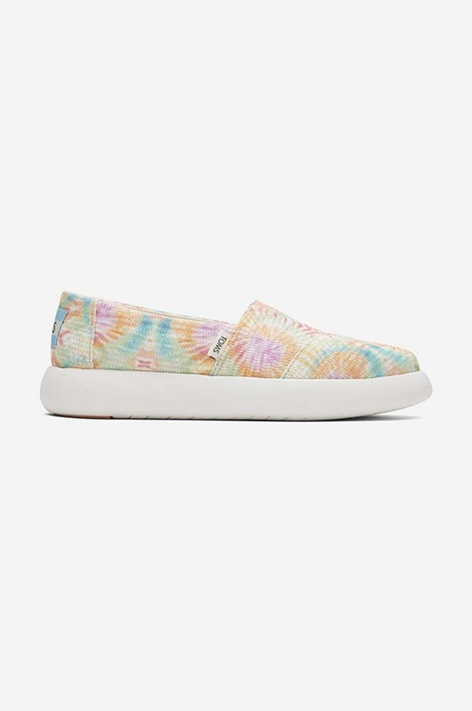 Еспадрилі Toms Tie Dye Crochet Mallow колір барвистий